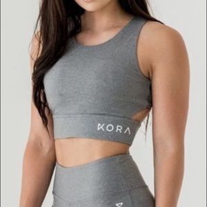 Kora Contour Sports Bra in Granite